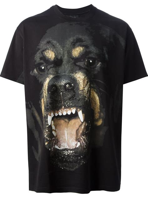 givenchy t shirt dog print|givenchy t shirt size chart.